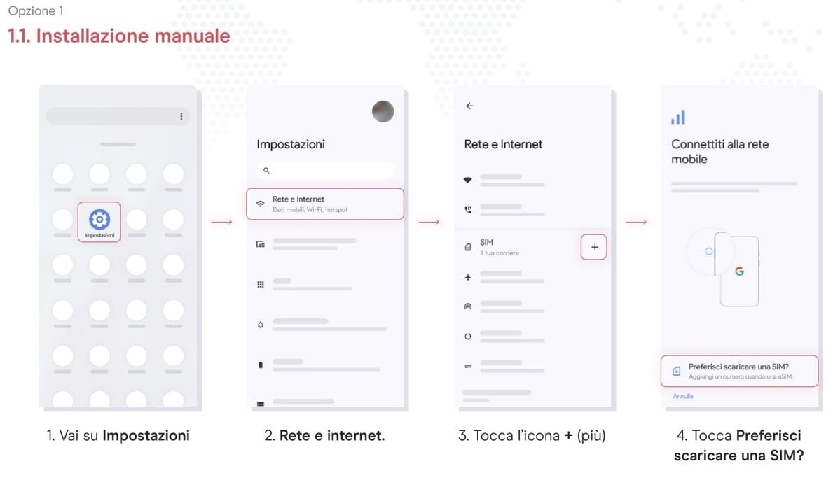 configurazione esim holafly google pixel configurazione-esim-holafly-google-pixel