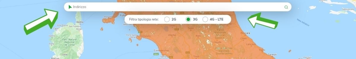 Anteprima della Mappa di Copertura Very Mobile Copertura Very Mobile Mappa