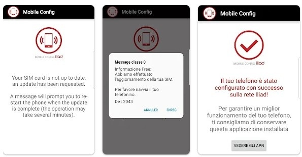 Cos'è l'App Iliad Mobile Config? app mobile config iliad