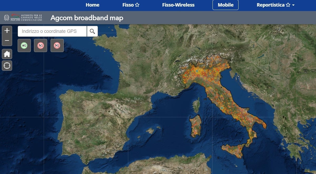 Mappa Copertura Mobile Agcom Mappa Copertura Mobile Agcom