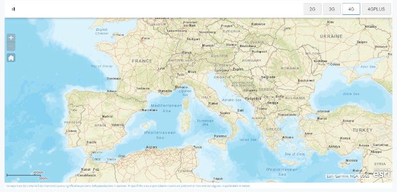 Mappa della Copertura Kena Mobile Mappa Copertura Kena Mobile