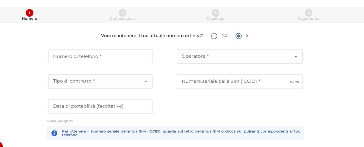 Attivazione Online Offerta Iliad