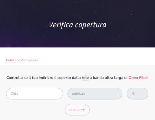 Come verificare la copertura Open Fiber? verifica copertura Open Fiber