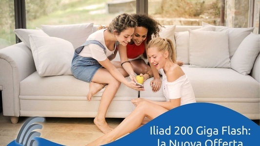 Passa ad Iliad 200 GB, per Giga, minuti ed SMS; anche in 5G.