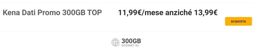 Primo Step Offerta Kena Mobile Kena Offerta Mobile 100 Giga 1 Step