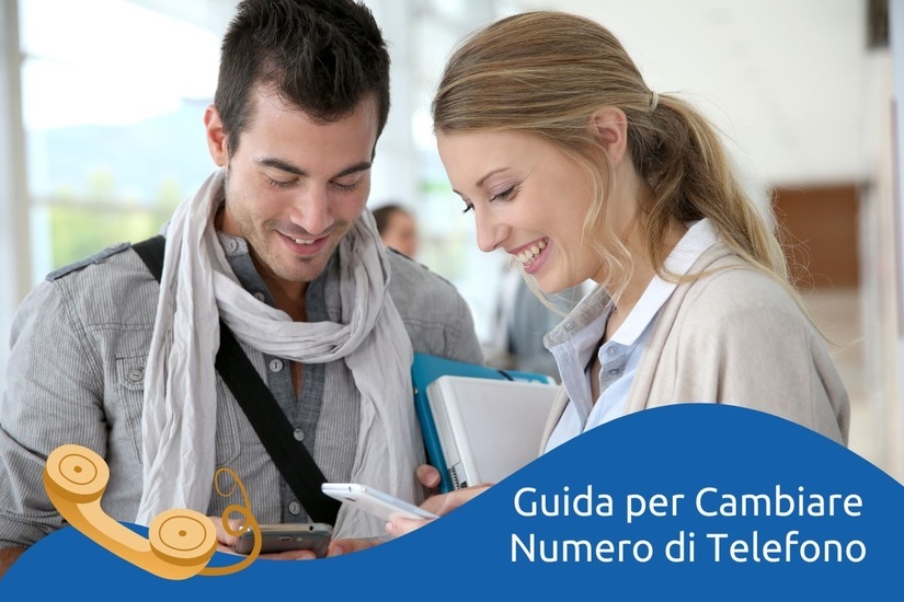 Coppia che si scambia il numero di telefono