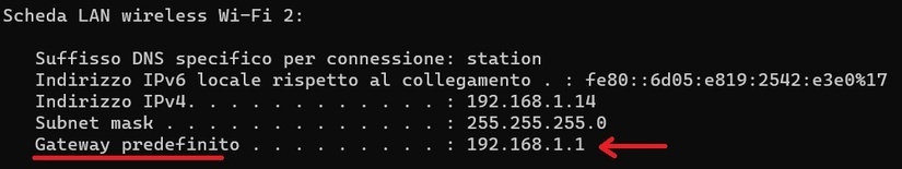 Gateaway predefinito