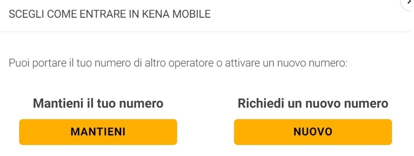 Secondo Step Offerta Kena Mobile