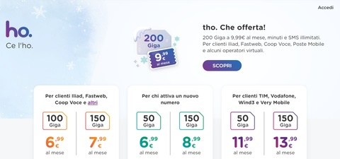 Sito Web Ho Mobile Sito Web Ho Mobile