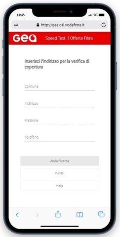 Verifica Copertura Vodafone con Gea vodafone-gea