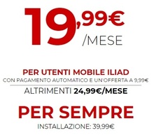 Qual è il prezzo della fibra Iliad casa iliad fibra prezzi