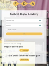 Pagina di Accesso alla Fastweb Digital Academy Pagina di Accesso alla Fastweb Digital Academy